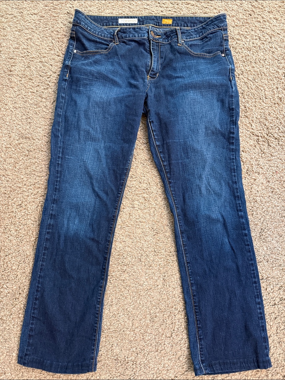 Anthropologie Dark Blue Women’s Straight-Leg Jeans